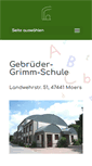 Mobile Screenshot of grimmschule-moers.de