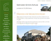 Tablet Screenshot of grimmschule-moers.de